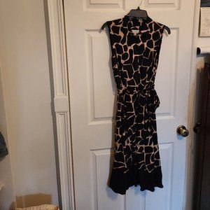 Hobbs Dress- Suzanna Animal Fit and Flare Dress